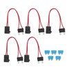 5Pcs Car Fuse Holder Connector Mini Heavy Duty Wire Extension