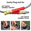 Heliwoo Pressure Washer Hose 50ft, 4200PSI Wire Braid Power Washer