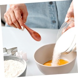 Small Handmade Wooden Spoon 6pcs Tiny Wooden Spoons, Practical Tea Scoops Compact Salt Spoon Small Scoop Kitchen Scoops Household Salt Spoons Wooden Tea Spoons Compact Tea Spoons Small Wooden Spoon