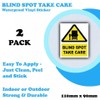 2-Pack - Blind Spot Take Care Vinyl Bumper Stickers -