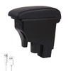 YJYWZH Car Armrest Box for Honda Fit Jazz 2002-2008, 3USB