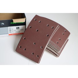 Rectangular Abrasive Sanding Sheets Fit for Festool 499053 Rubin 2 P220 Grit RTS (80x133mm) 50-Pack