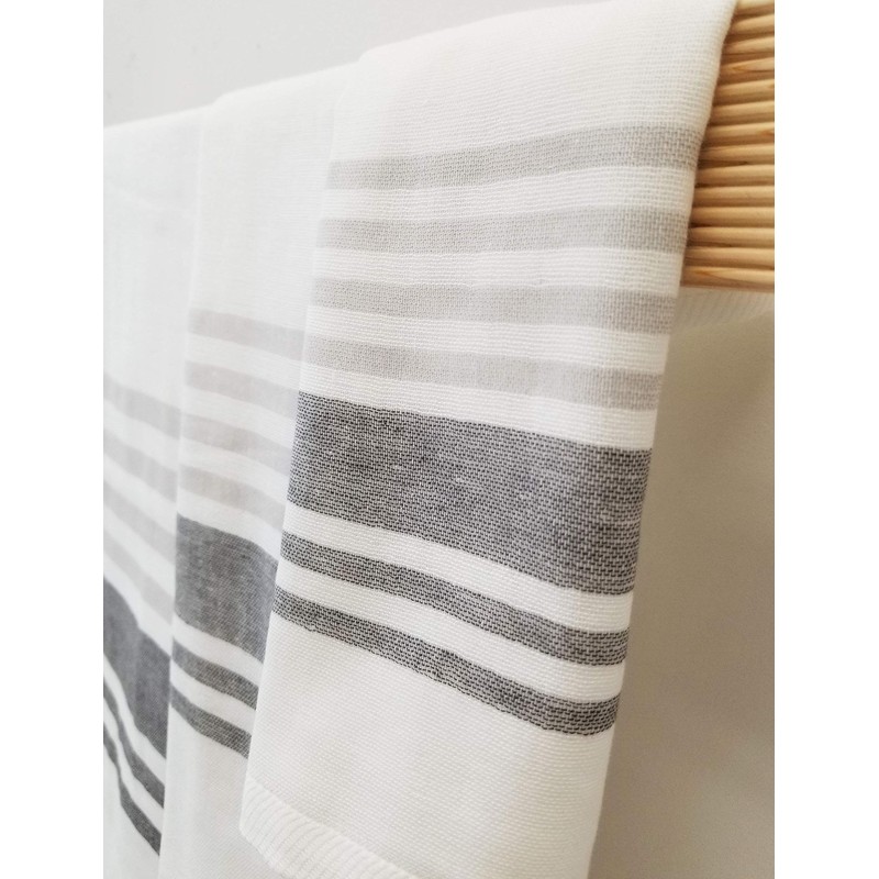 IPPINKA Senshu Japanese Towel, Ultra Soft, Quick-Drying, Two-Tone End Stripes,
