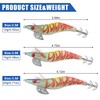10pcs Wrapped Prawn Lure Octopus Shrimps Fishing Squid Jig Lures