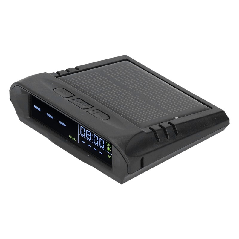 Smart HUD Display Digital Solar Charged Displays Time Temp Over