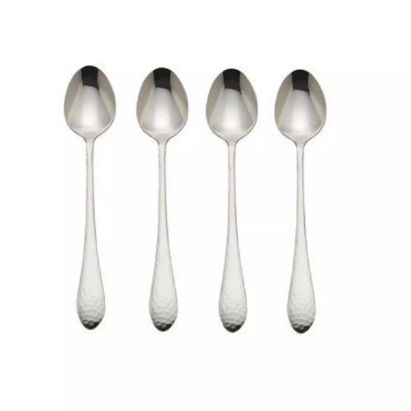 Reed & Barton Hammered Antique 7-1/4" Iced Beverage Spoon (Set
