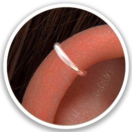 18 gauge Hoop Earring, Sterling silver Cartilage hoop Tiny Cartilage Ring,Cartilage earring,Tragus earring,Helix ring,piercing earring,Gift for her,single hoop ring