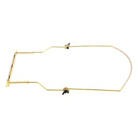 Golden Harmonica Holder for 10 Hole, Adjustable Harmonica Neck Holder with Anti-Scratch Felt Pads to Protect for Beginners to Professionals