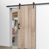 CCJH 24cm Sliding Barn Door Handle, Pull Black Heavy Duty
