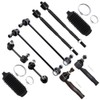 SCITOO 10pcs Suspension Kit Outer Inner Tie Rod End w/Boot