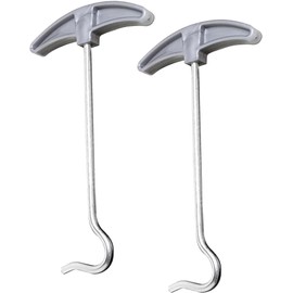 Pack of 2 Tent Peg Extractors - Camping Tools, Lightweight and Portable, Easy Peg Remover