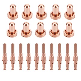 KEMAO 9-8212 90/100A Nozzle Tips 9-8215 Electrode, 20Pack, Fit for Thermal Dynamics SL60/SL100 Plasma Cutting Torch Consumables