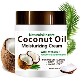 Nielies Crema Corporal Coco, Crema Humectante de Aceite de Extra Virgen,Delicado Aroma a Coco para Todo Tipo de Piel, 300gr / 10.58 oz (3)
