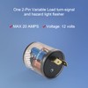 LDMINDA 2 Pin Electronic Flasher Relay 12V Turn Signal Light