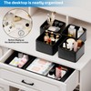 Leatherspaces Functional Drawer Organizer clothes， Faux Leather Dresser Organizer for