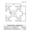 Aluminium profile, 30 x 30 mm, system, installation, construction profile,