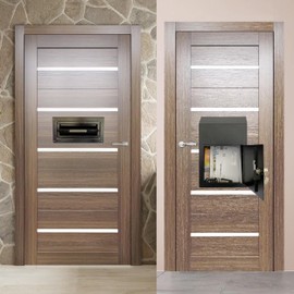 Plugsharge Door Drop Box, Mail Slots for Mail, Rent, Deposit, and Night Key, Through The Door Prevents Money Fishing Locking Steel Mailbox with Rear Access, Black