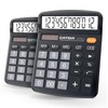 CATIGA Desktop Calculator (2 Pack) 12 Digit with Large LCD