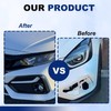 GXARTS 2PCS Black Left and Right Side Front Bumper Fog
