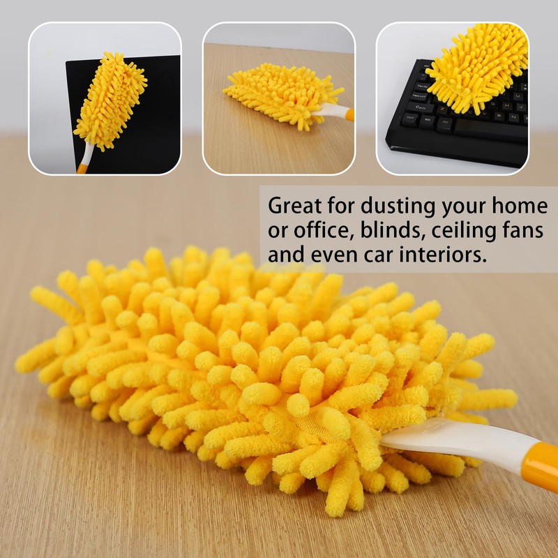 Yicotira Reusable Duster Refill Compatible with Swiffer Hand Duster -
