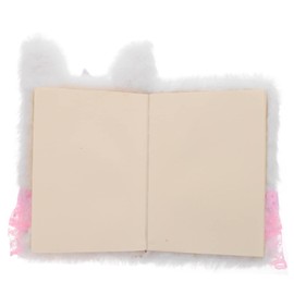 SAFIGLE 2pcs Plush Cartoon Notebook for Girls Portable Daily Use Writing Journal Soft Cover Diary for Creative Ideas and Travel Notes School Supply