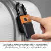 SHARPER IMAGE BRAND NEW SHARPER IMAGE DIGITAL RECHARGABLE FINGERPRINT PADLOCK