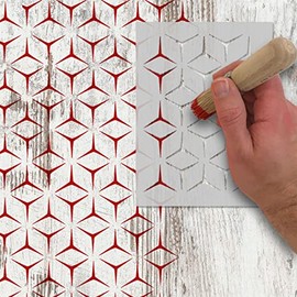 Geometric Pattern Stencil - Craft, Art, Decor - Paint Design onto Any Surface - Reusable