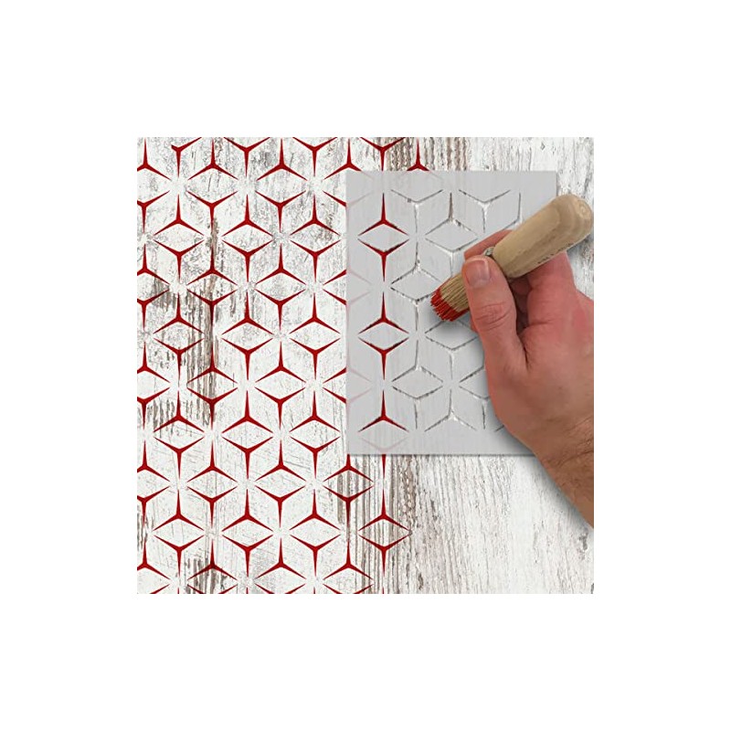 Geometric Pattern Stencil - Craft, Art, Decor - Paint Design