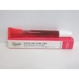 KIEHL'S LOVE OIL FOR LIPS - LIP TREATMENT BOTANICAL BLUSH 0.3 OZ NWB (LOT OF 2)