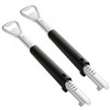 SOLARLAB 2 Pieces Multifunctional Adjustable Stainless Steel Manual Can Opener,