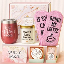 MAYICIVO Mother’s Day Gift Basket – Best Gifts for Mom from Daughter, Son, or Husband | Includes Wine Tumbler | Perfect for Birthday, New Moms, or Mother-in-law - Color: Mermaid Purple