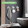 Chrome Finish Suction Cup Hooks for Shower Waterproof - Set