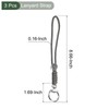 YOKIVE 3 Pcs Paracord Lanyard with Clasps, Wrist Keychain Cord