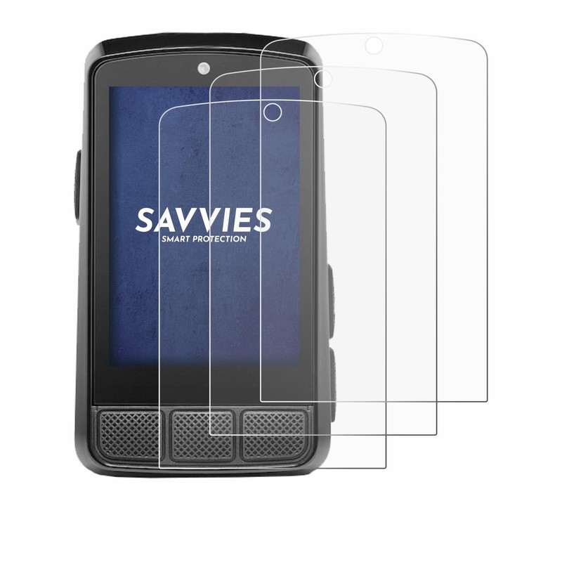 Savvies 6 Pack Screen Protector compatible with Wahoo Elemnt Bolt