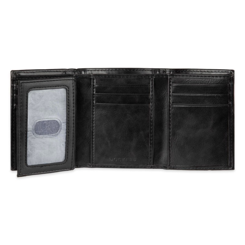 Dockers Men's Slim Trifold Wallet, Black Jack, One Size