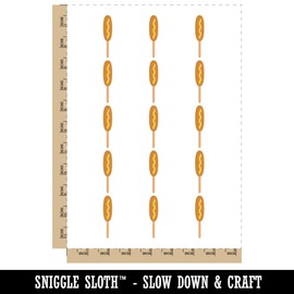 Corn Dog Temporary Tattoo Water Resistant Fake Body Art Set Collection - 15 2" Tattoos (1 Sheet)