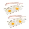 2 Pack Microwave Egg Poacher, Egg Cooker Poacher with 2