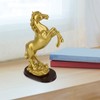 Horse Statue Gold Synthesized Resin Unique Horse Art Figurine for