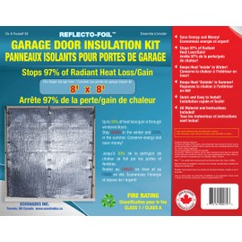 GARAGE DOOR INSULATION KIT, 8'x8'. DIY KIT. REFLECTIVE INSULATION