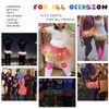 Dmaiy Light Up Women Tutu Skirt Polka Dots Tulle Dance