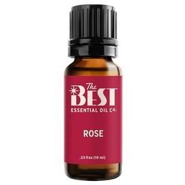 The Best Essential Oil Co The Best Rose Absolute Essential Oil- Premium Grade- Diluted in Fractionated Coconut Oil for Aromatherapy, Spa, Massage- 10 ml (.33 fl oz)