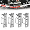 4PCS 8" Heavy Duty Boat Trailer Bunk Brackets,Adjustable Galvanized Swivel