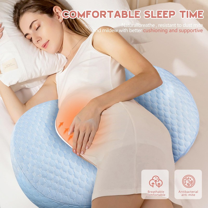 U-shaped pregnancy pillow, removable, washable nursing pillow, multifunctional waist support,