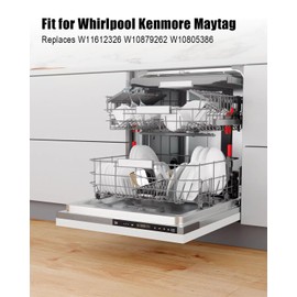 W11612326 Dishwasher Circulation Pump and Motor Compatible With Whirlpool Kenmore Amana, Dishwasher Wash Water Circulation Pump Replace W10879262 W10805386 PS16744934 W11521435 AP7193729