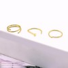 CHARMONLINE 3 Pcs 14K Gold Filled Nose Studs 20G Stainless