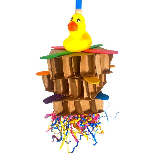 Bonka Bird Toys 3846 Duck Block Small Medium Bird Toy