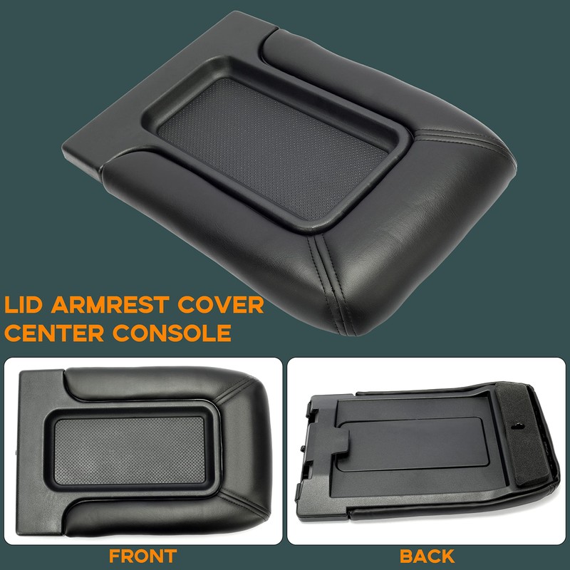 7BLACKSMITHS Center Console Lid Replacement Kit Compatible with Chevy Silverado