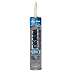Eclectic Products 252031 2 Pack 10.2 oz. E-6100 Industrial Strength Adhesives Non-Sag, Black