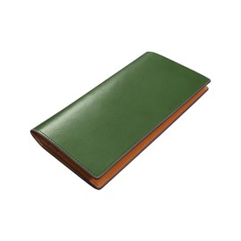 ACLUO Men's Tochigi Leather Long Wallet, Made by Leading Leather Craftsmen, Genuine Leather, Thin, Large Capacity, Long, Gentlemen's Leather Wallet, YKK Zipper, Coin Purse, Solid Color, Men, Popular