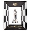 EUREKA 473684 Bishop Cast Chess Game, Silver